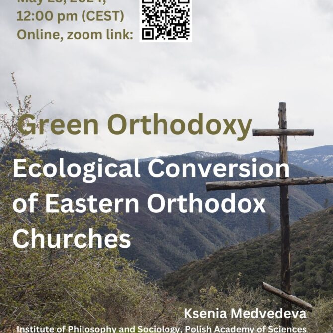 Seminarium: Zielone prawosławie: ekologiczne nawrócenie Kościołów prawosławnych