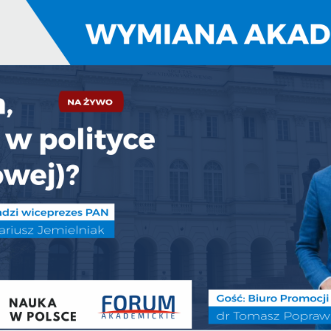 dr Tomasz Poprawka – Europejska polityka naukowa („Co tam, PANie, w polityce (naukowej)?” #17)