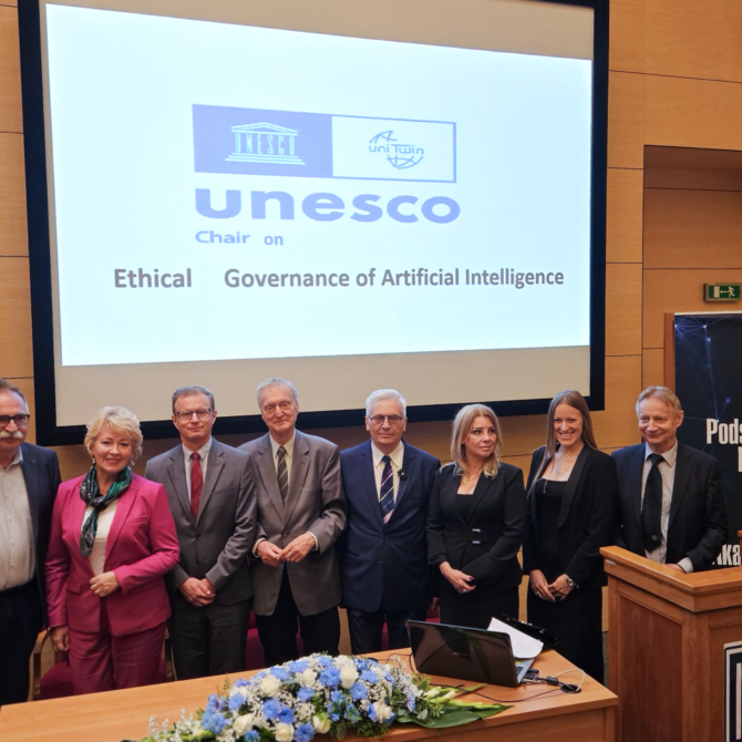 Katedra UNESCO ds. Etycznego Zarządzania Sztuczną Inteligencją w IPPT PAN
