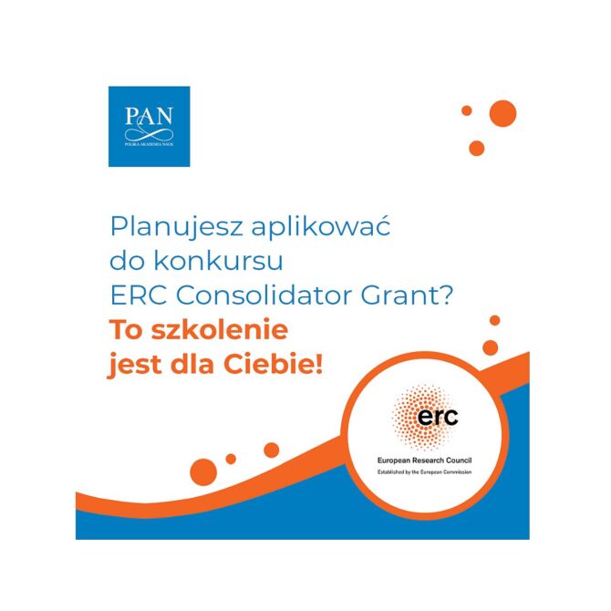 Szkolenie dla naukowców składających wnioski w konkursie ERC Consolidator Grant