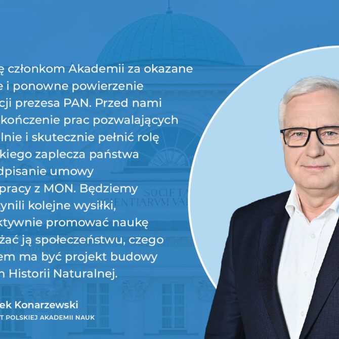 Prof. Marek Konarzewski ponownie prezesem Polskiej Akademii Nauk