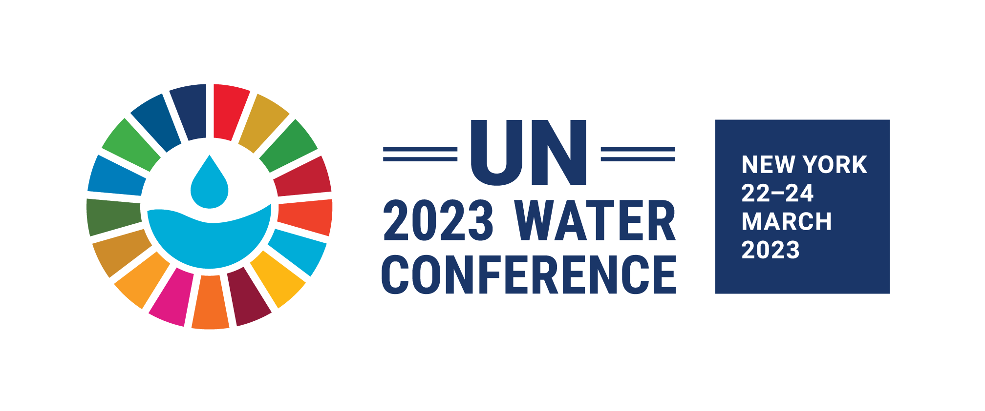 UN Water conference logo and banner