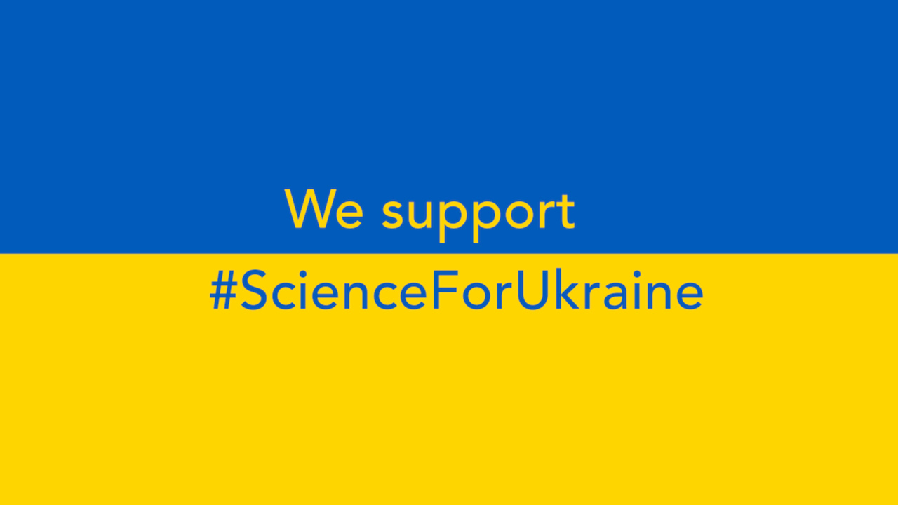 Oficjalne logo inicjatywy #ScienceForUkraine