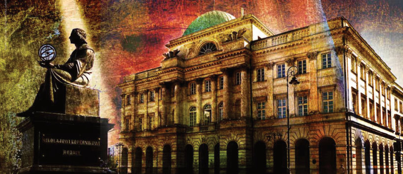 Stylizowane zdjęcie Pałacu Staszica
