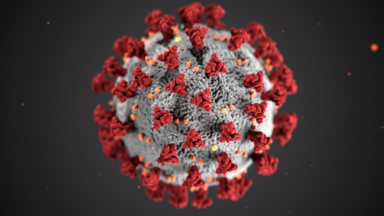 Ilustracja przedstawiająca koronawirusa